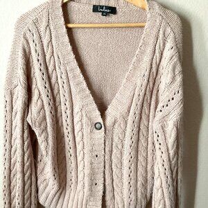 Lulus | Comfy Cable Knit Cardigan Sweater